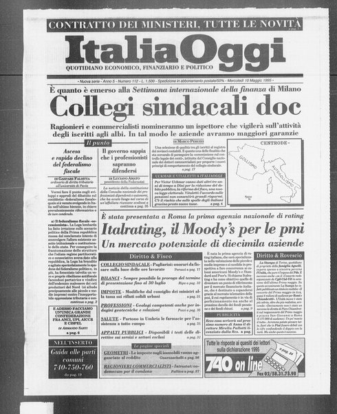 Italia oggi : quotidiano di economia finanza e politica